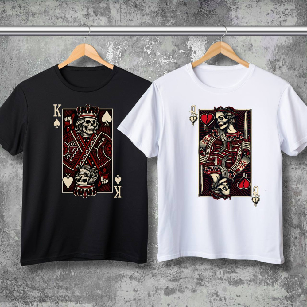 Парні футболки з принтом - K\Q!