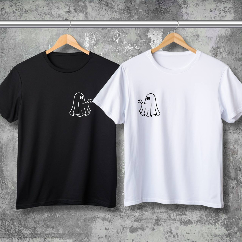 Парні футболки з принтом - Her Boo\His Boo!