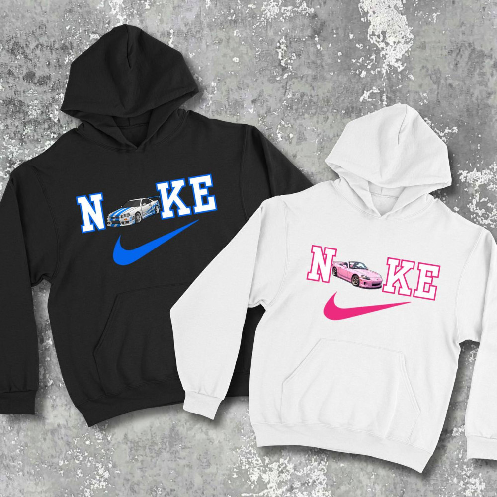 Парні худі з принтом - Nike!