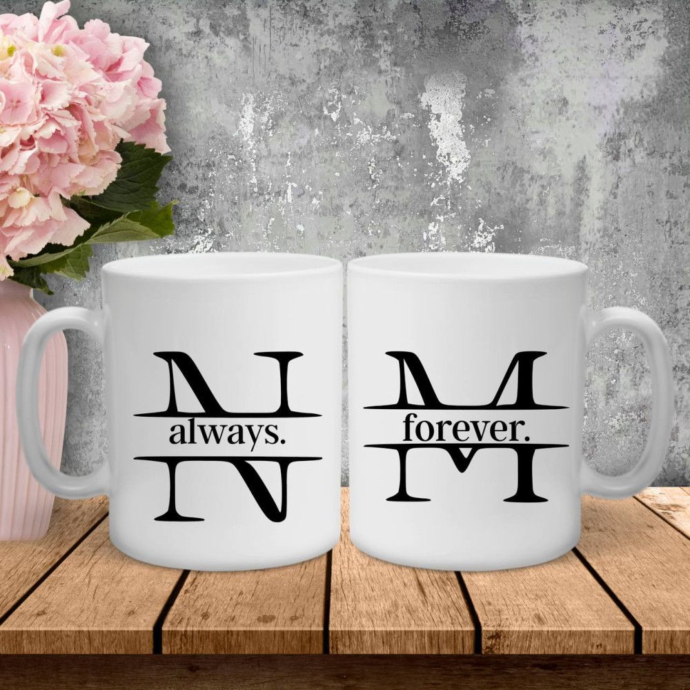 Парні чашки з принтом - Always\Forever!